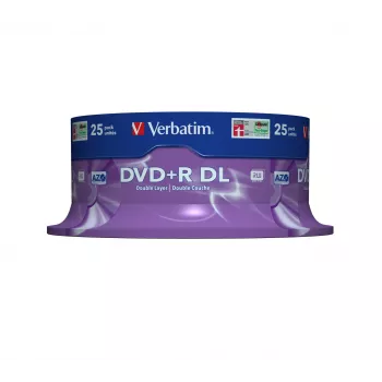 Verbatim DVD+R Double Layer 8x mattahopea 25 kpl spindeli