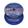 Verbatim DVD+R Double Layer 8x Matt Silver 50 kpl:n spindeli