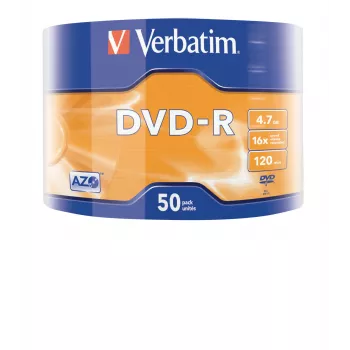 Verbatim DVD-R Matt Silver 50 kpl:n pakkaus Wrap Spindle