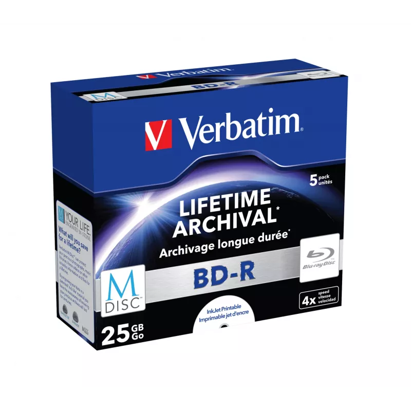 Verbatim M-Disc 4x BD-R 25 GB 5 kpl