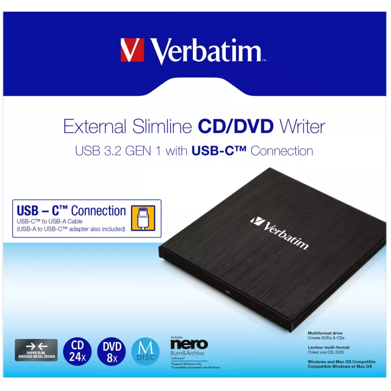 Verbatim 43886 optinen asema DVD±RW musta