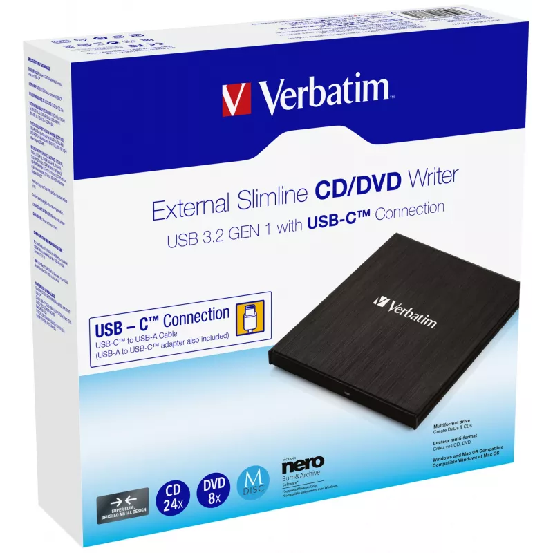 Verbatim 43886 optinen asema DVD±RW musta