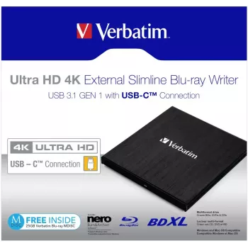 Verbatim 43888 optinen asema Blu-Ray DVD Combo musta