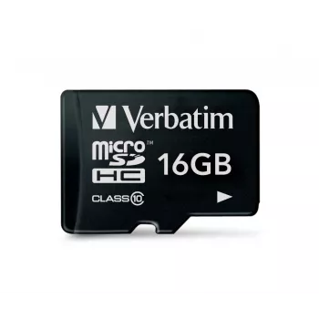 MicroSDHC Verbatim Premium 16 GB Class 10 musta 44010