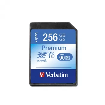 Flash-muisti Verbatim Premium 256 GB SDXC UHS-I Class 10