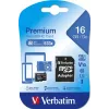 MicroSDHC Verbatim Premium 16 GB Class 10 musta