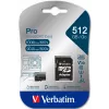 Verbatim Pro U3 512GB Micro SDXC -kortti, 512 GB, MicroSDXC, Class 10, UHS-I, 100 MB/s, 90 MB/s
