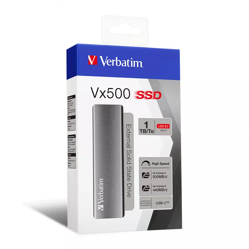 Verbatim Vx500 1 TB USB Type-C 3.2 Gen 2 (3.1 Gen 2) hopea