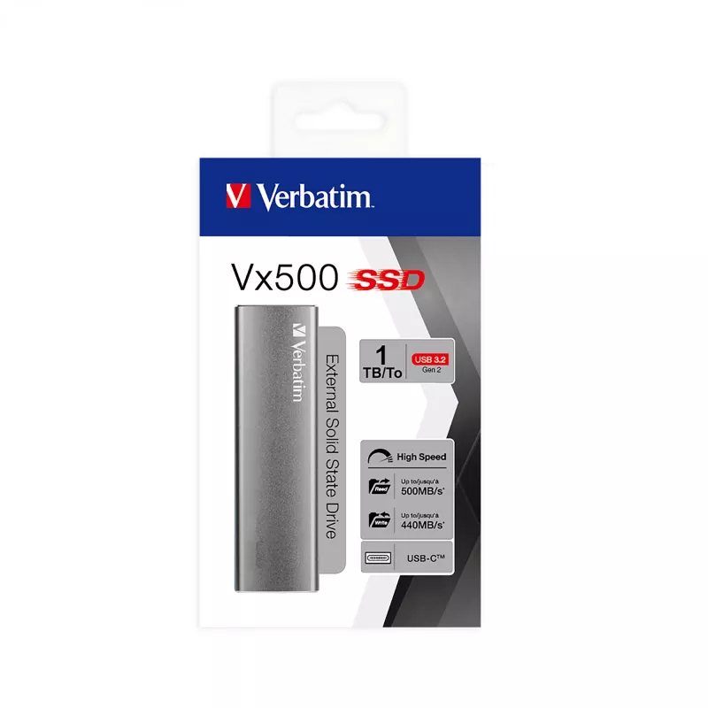 Verbatim Vx500 1 TB USB Type-C 3.2 Gen 2 (3.1 Gen 2) hopea