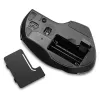 Verbatim 8-painikkeinen langaton Blue LED -hiiri, Blue LED, RF Wireless, 1600 DPI, musta, harmaa