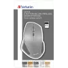 Verbatim 8-painikkeinen langaton Blue LED -hiiri, Blue LED, RF Wireless, 1600 DPI, musta, harmaa