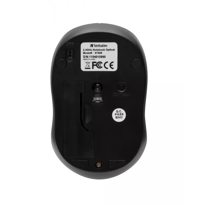 Verbatim Go Nano -hiiri toimisto molempikätinen RF Wireless 1600 DPI