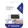 USB-muistitikku Verbatim 8 GB USB Type-A PinStripe musta