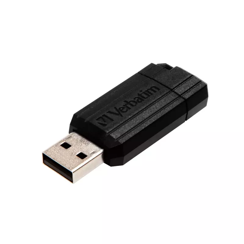 USB-muistitikku Verbatim 16 GB USB Type-A PinStripe musta