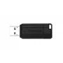 Verbatim PinStripe - USB-muistitikku 64 GB - musta, 64 GB, USB Type-A, 2.0, 10 MB/s, Slide, musta