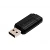 Verbatim PinStripe - USB-muistitikku 128 GB - musta