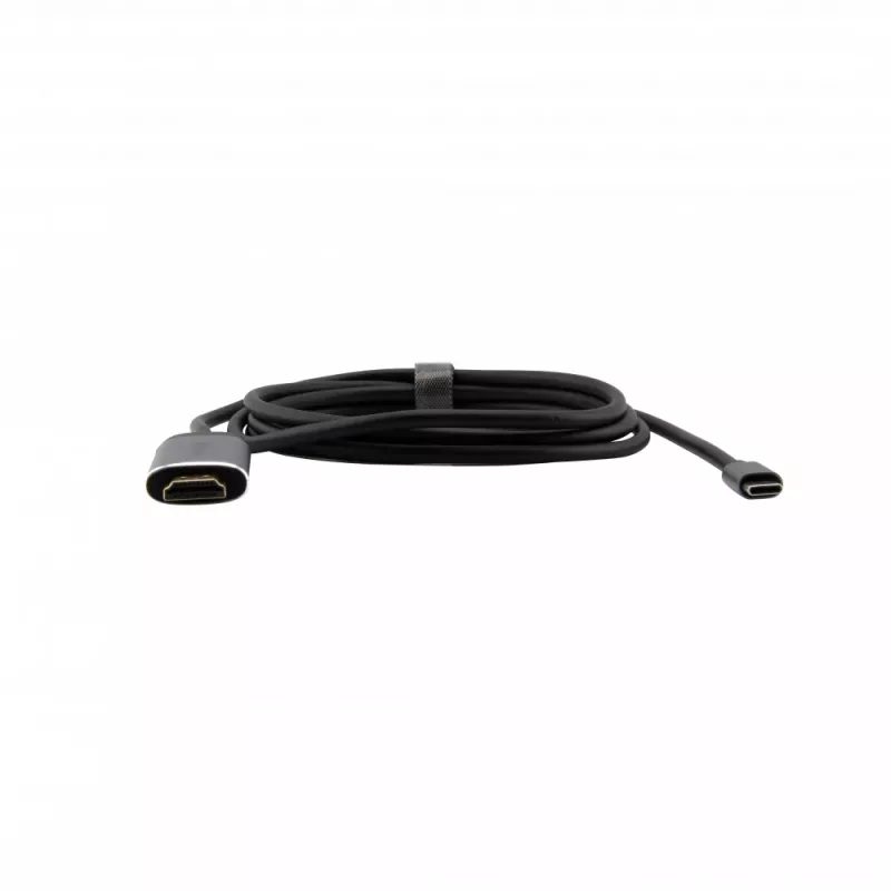 Verbatim 49144 videokaapeliadapteri 1,5 m USB Type-C HDMI musta, hopea