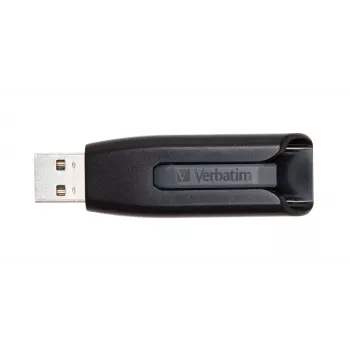 Verbatim V3 - USB 3.0 -muistitikku 256 GB - musta, 256 GB, USB Type-A, 3.2 Gen 1 (3.1 Gen 1), Slide, 10 g, musta