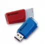 Verbatim Store 'n' Click - USB-muistitikku 2.0 (3.2 GEN1) - 2x32 GB - punainen/sininen