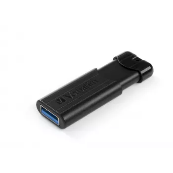 Verbatim PinStripe 3.0 - USB 3.0 -muistitikku 16 GB – musta, 16 GB, USB Type-A, 3.2 Gen 1 (3.1 Gen 1), Slide, 7 g, musta