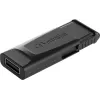 Verbatim Slider - USB-muistitikku 128 GB - musta, 128 GB, 2.0, Slide, 8 g, musta