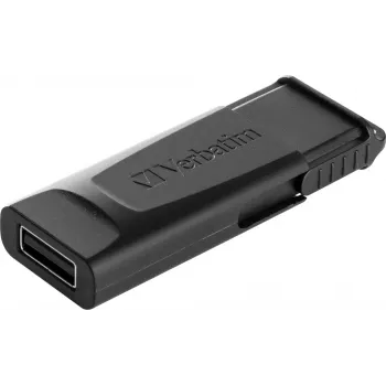 Verbatim Slider - USB-muistitikku 128 GB - musta, 128 GB, 2.0, Slide, 8 g, musta