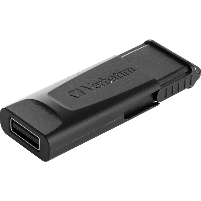 Verbatim Slider - USB-muistitikku 128 GB - musta, 128 GB, 2.0, Slide, 8 g, musta