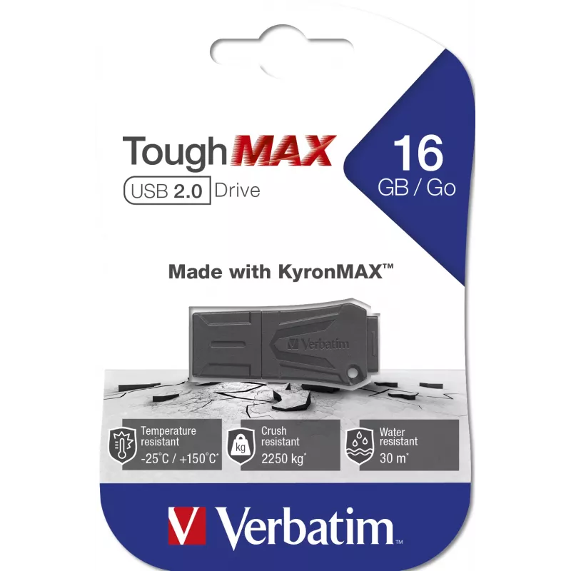 Verbatim ToughMAX - USB-muistitikku 16 GB - musta