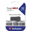 Verbatim ToughMAX - USB-muistitikku 32 GB - musta, 32 GB, USB Type A, 2.0, Kappe, 7 g, musta