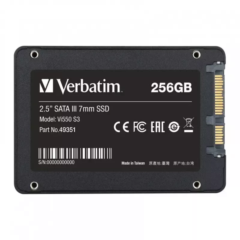 SSD-levy Verbatim 256GB 2,5