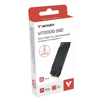 Verbatim Vi7000G PCIe NVMe M.2 SSD 2 TB – ultimaattinen peliratkaisu