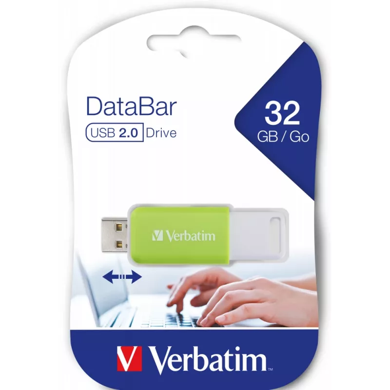 Verbatim V DataBar USB-muistitikku 32 GB USB Type-A 2.0 vihreä