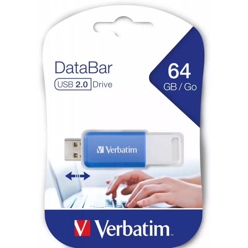 Verbatim V DataBar USB-muistitikku 64 GB USB Type-A 2.0 sininen
