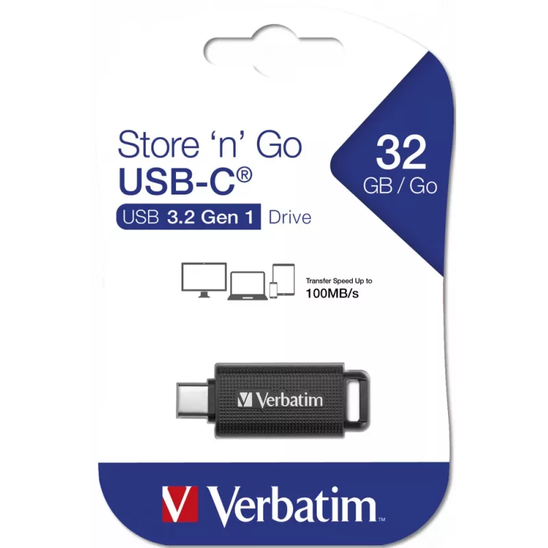 Verbatim Store 'n' Go USB-muistitikku 64 GB USB Type-C 3.2 Gen 1 (3.1 Gen 1) musta