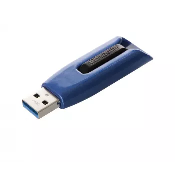 Verbatim V3 MAX - USB 3.0 -asema 64 GB - sininen, 64 GB, USB Type-A, 3.2 Gen 1 (3.1 Gen 1), liukukansi, 10 g, sininen