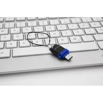 Verbatim Dual - USB 3.0 -asema 32 GB - USB-C / USB-A - sininen
