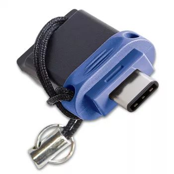 Verbatim Dual - USB 3.0 -asema 64 GB - USB-C / USB-A - sininen