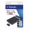 Verbatim Store'N'Go kotelosarja HDD/SSD-kotelo musta, sininen 2,5