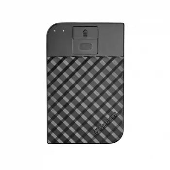 Verbatim Fingerprint Secure Portable Hard Drive 2TB, 2 TB, 3.2 Gen 1 (3.1 Gen 1), musta