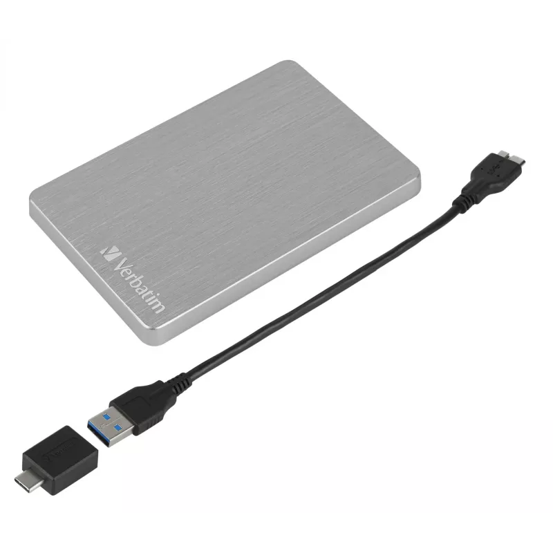 Verbatim Store 'n' Go ALU ohut kannettava kiintolevy 2 TB hopea