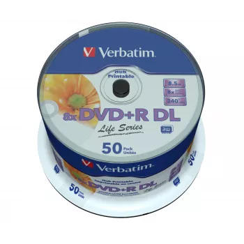 Verbatim 97693 tallenne DVD 8,5 GB DVD+R DL 50 kpl