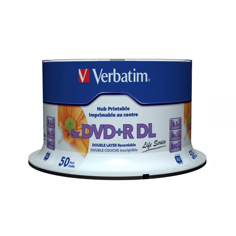 Verbatim 97693 tallenne DVD 8,5 GB DVD+R DL 50 kpl