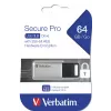 Verbatim Secure Pro - USB 3.0 -asema 64 GB - hopea