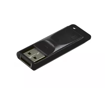 Verbatim Slider - USB-muistitikku 16 GB - musta, 16 GB, USB Type-A, 2.0, 10 MB/s, liukusäädin, musta