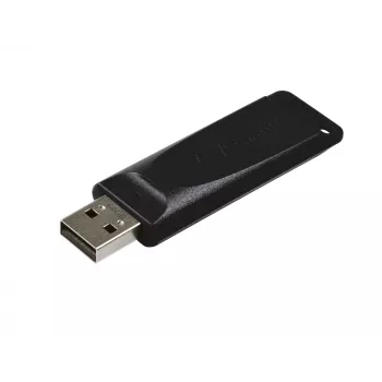 Verbatim Slider - USB-muistitikku 64 GB - musta, 64 GB, USB Type-A, 2.0, 10 MB/s, liukusäädin, musta
