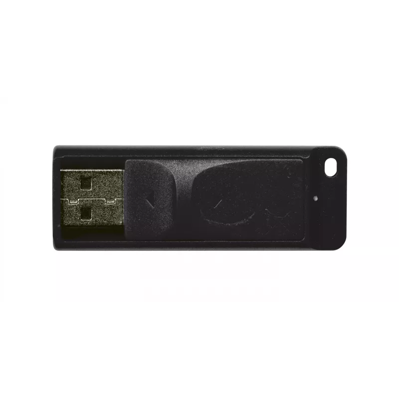 Verbatim Slider - USB-muistitikku 64 GB - musta, 64 GB, USB Type-A, 2.0, 10 MB/s, liukusäädin, musta