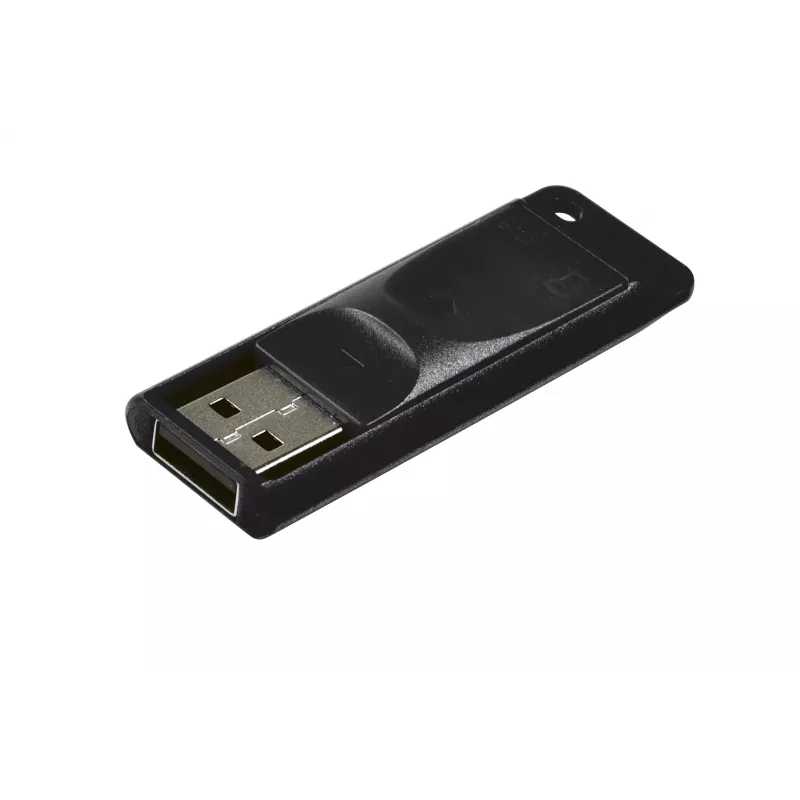 Verbatim Slider - USB-muistitikku 64 GB - musta, 64 GB, USB Type-A, 2.0, 10 MB/s, liukusäädin, musta