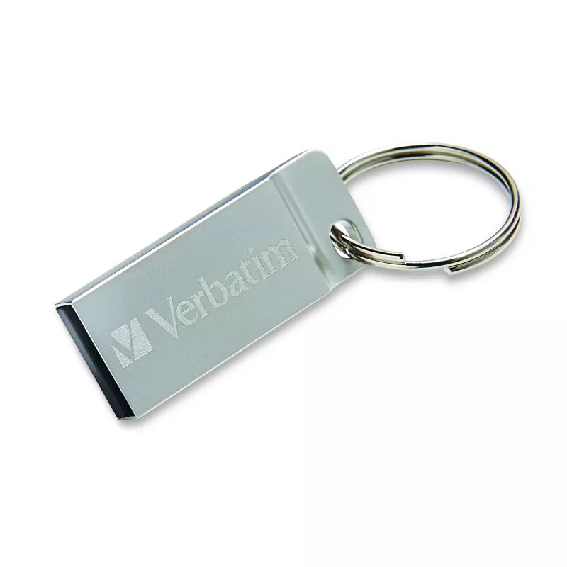 Verbatim Metal Executive - USB-asema 32 GB - hopea, 32 GB, USB Type-A, 2.0, kanneton, 3,6 g, hopea