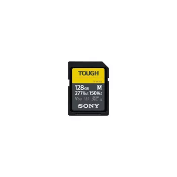 SDXC-muistikortti Sony SF-M128T 128 GB UHS-II U3 V30 luokka 10 — 277/150 MB/s, iskunkestävä, vedenkestävä