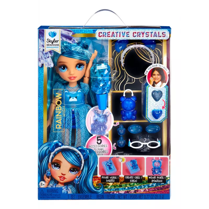 Rainbow High Creative Crystals -muotinukke - Skyler